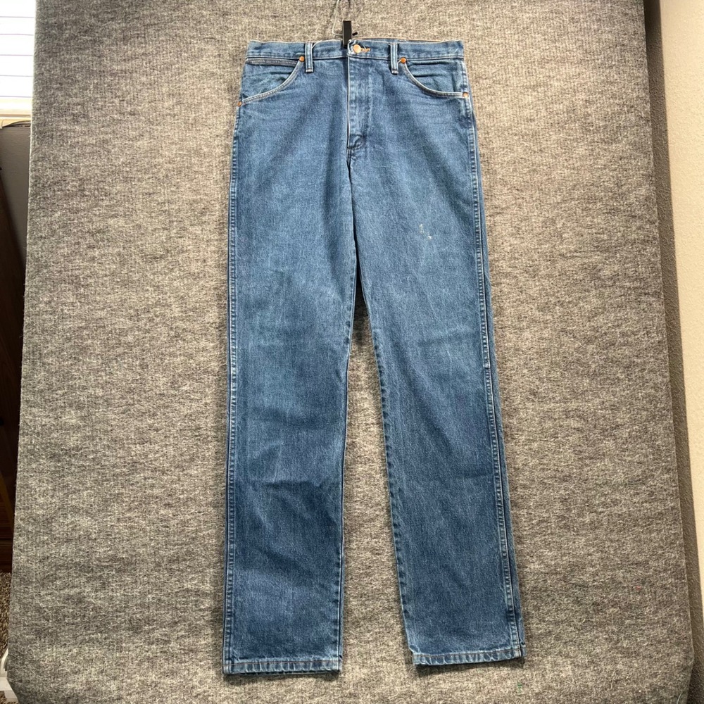 Wrangler 13MWZPW Cowboy Cut Blue Jeans Mens 33x36 Fits Straight